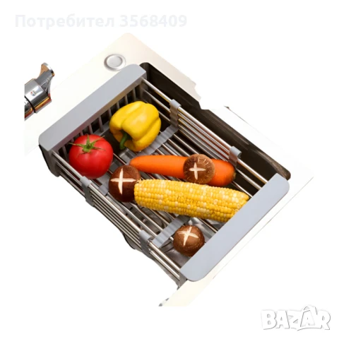 Кухненски телескопичен разтегателен сушилник за мивка, снимка 1