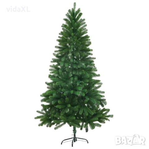 vidaXL Изкуствено коледно дърво, реалистични иглички, 150 см, зелено(SKU:246398)