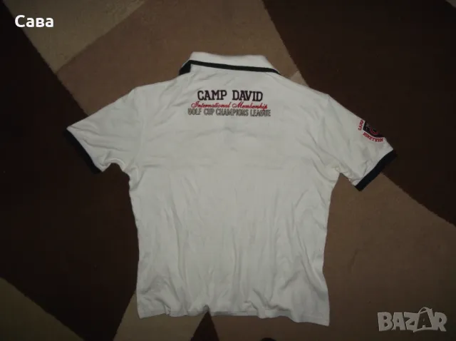 Тениски CAMP DAVID  мъжки,2ХЛ  /бяла,червена,розова/, снимка 6 - Тениски - 50328972
