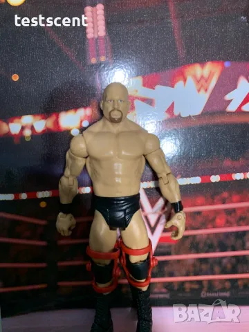 Екшън фигура WWE Stone Cold Steve Austin Ледения Стив Остин Mattel basic figure играчка WWF WCW, снимка 7 - Фигурки - 49552090