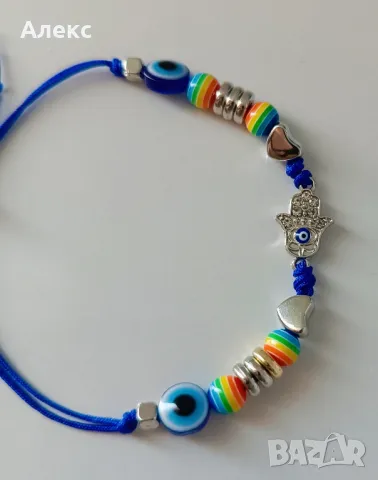 Гривни на конец.Гривни с талисмани за късмет. Йога гривни., снимка 13 - Гривни - 48518821