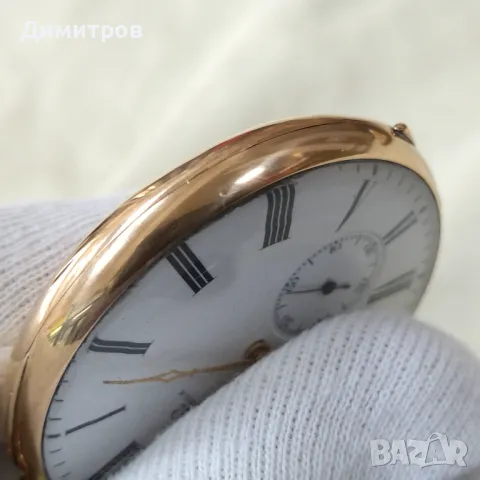 Ω OMEGA джобен, златен, с кутия, идеален - колекционерски, снимка 8 - Джобни - 49149111