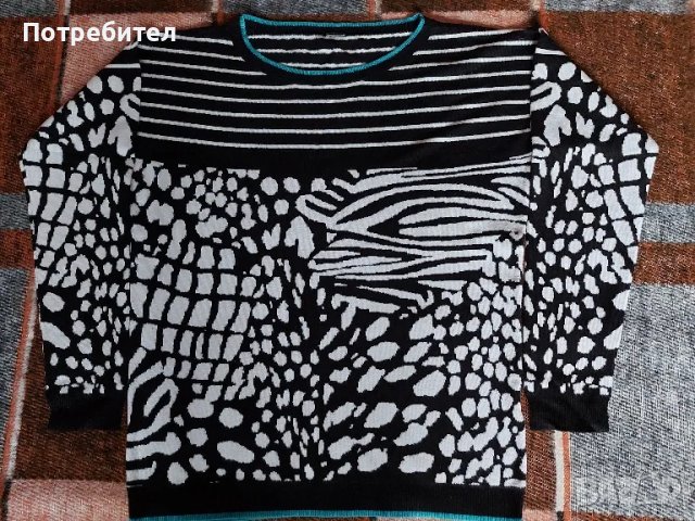 Дамска блуза с дълъг ръкав М-L, снимка 1