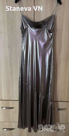 Стилна и елегантна парти рокля TED BAKER, миди дължина, нова, снимка 3 - Рокли - 52794334