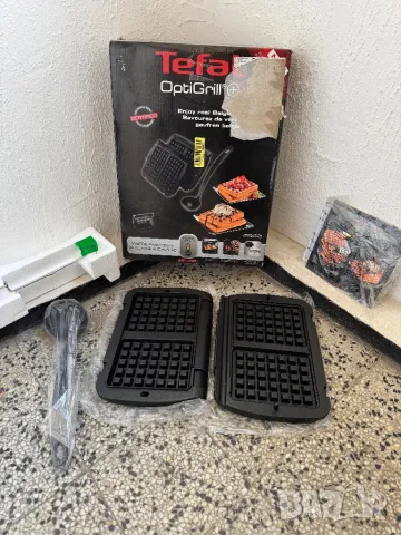 Плочи за Фофрети Tefal за Optigrill+ XA7238, Алуминий, Незалепващо Покритие, Вафли + ЧЕРПАК!, снимка 4 - Скари - 48909192