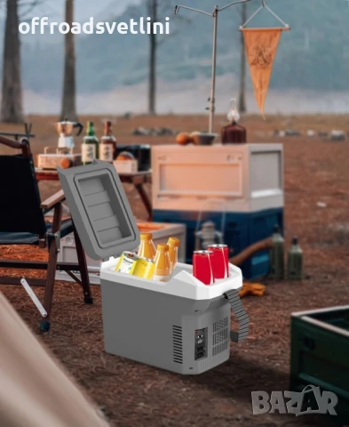 Електрическа хладилна кутия 8L за автомобил, каравна, кемпер, 12V 220V, снимка 12 - Аксесоари и консумативи - 50557124