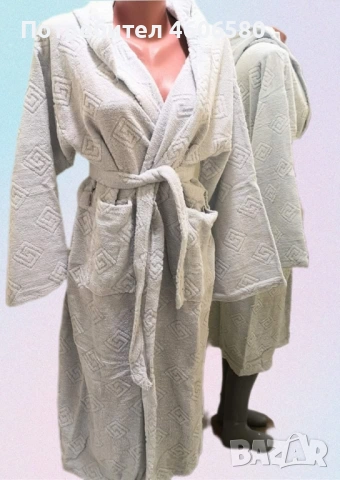 🔥 НОВО ЗАРЕЖДАНЕ – Универсални памучни халати 🛁, снимка 2 - Хавлиени кърпи - 53717352