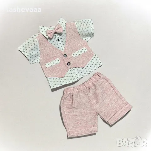 Бебешки къс комплект за момче, снимка 2 - Комплекти за бебе - 46726597