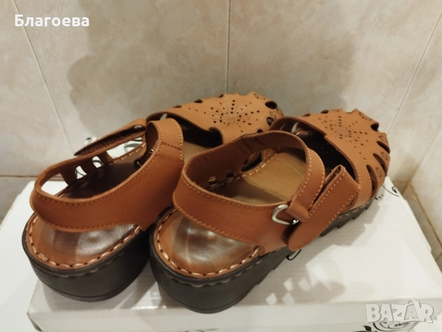 Сандали кафяви , снимка 5 - Сандали - 52215560
