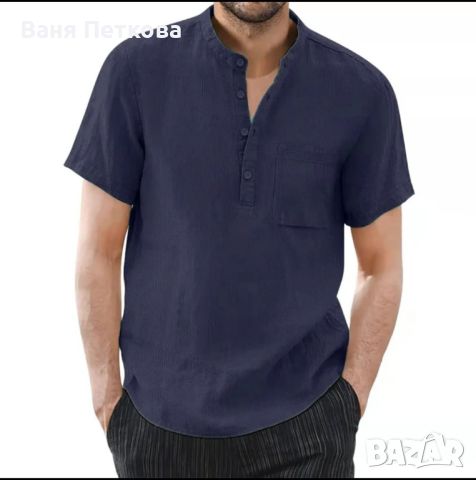 Мъжки ленени ризи , снимка 4 - Ризи - 45503997