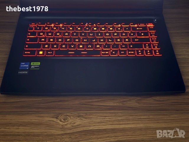 144Hz MSI Thin GF63`Core i5-12450H/RTX 4050/16GB RAM/512GB SSD/Бат 6ч/Full HD IPS, снимка 3 - Лаптопи за игри - 54043756