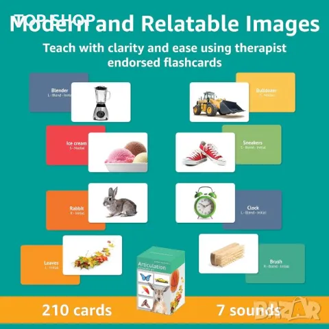 Артикулационни флаш карти, логопедични материали за деца, подходящи за аутизъм, снимка 5 - Образователни игри - 49971291