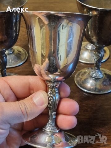 Посребрени чаши Wm Rodgers антикварни колекционерски  , снимка 3 - Антикварни и старинни предмети - 45618344