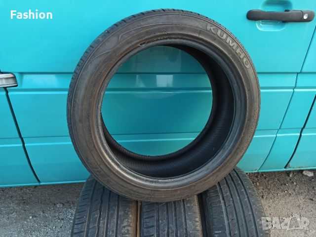 4 броя летни гуми KUMHO 5.5-6мм грайфер 205/50R17 DOT-4113, снимка 7 - Гуми и джанти - 46367795