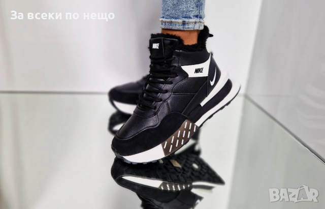 Nike Дамски Черни Зимни Боти Найк Код V9, снимка 5 - Дамски боти - 52423650
