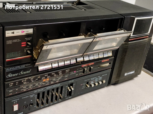 Радиокасетофон Hitachi TRK-W550E , снимка 2 - Радиокасетофони, транзистори - 53136052