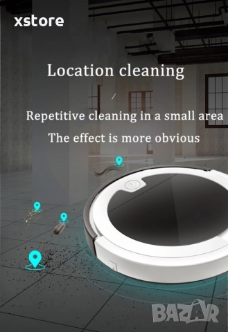 Прахосмукачка робот за сухо и мокро почистване с дистанционно управление - ROBOT7, снимка 4 - Прахосмукачки - 52795887