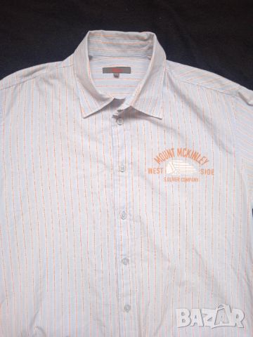 S. Oliver  - 100% оригинална мъжка риза с къс ръкав, снимка 3 - Ризи - 46391685