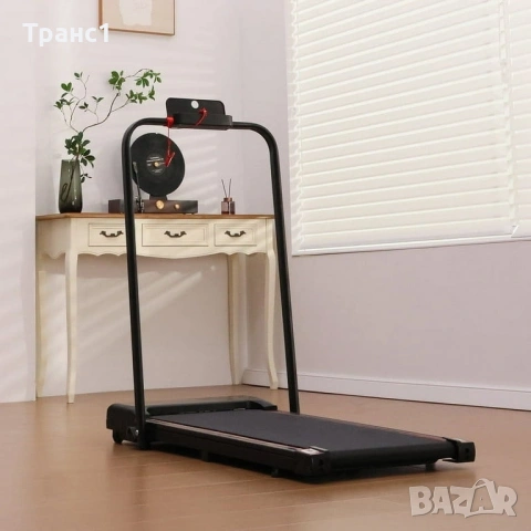 Компактна Бягаща пътека с скорост 1-8 км/ч, 2.5 к.с.и наклон, снимка 9 - Фитнес уреди - 54186830