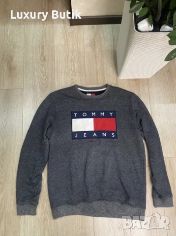 Мъжка сива блуза с дълъг ръкав Томи 