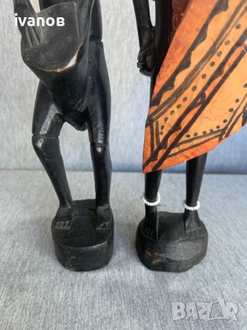 дървени африкански фигури статуетки , снимка 12 - Статуетки - 45268354