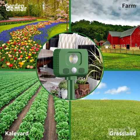 AILEDA Соларен ултразвуков репелент за животни, снимка 6 - Други стоки за дома - 49790737