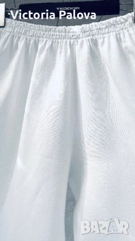 Бял панталон лен100% Италия
