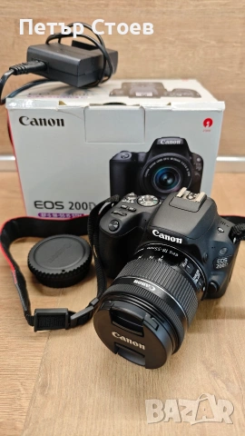 Продавам фотоапарат CANON EOS 200D, снимка 3 - Фотоапарати - 53733353