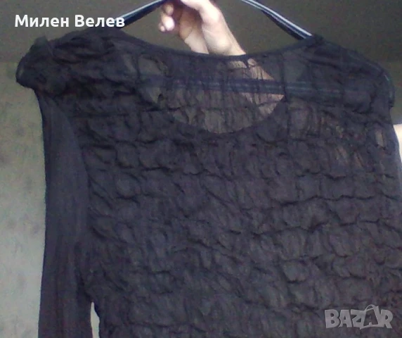 Черна рокля , снимка 5 - Рокли - 50497075