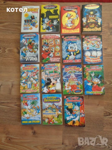 Продавам Колекция немски комикси „Disney Lustiges Taschenbuch“ (LTB) – 15 тома