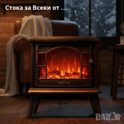 Ретро камина с ефект пламък 