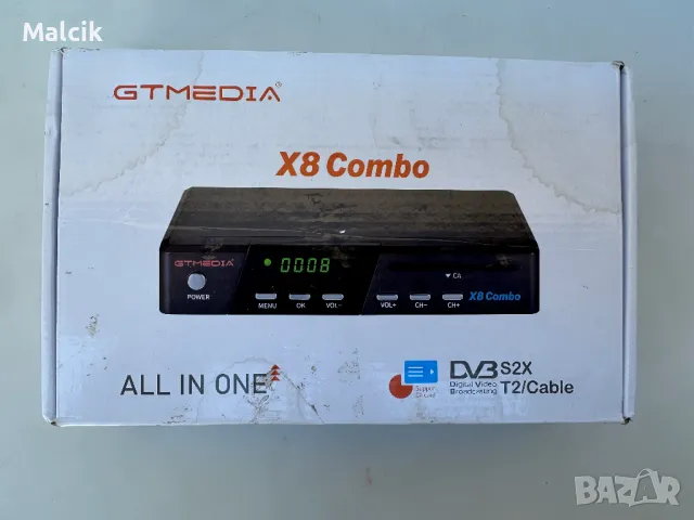 Нов приемник GTmedia V8 Combo DVB-S/S2/S2X, T2-MI, HEVC, WI-FI, снимка 1 - Приемници и антени - 49262842