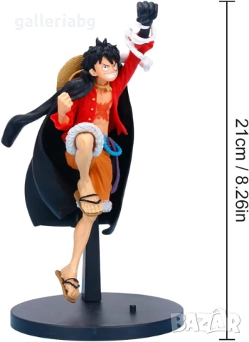 One Piece Monkey D. Luffy фигура 22см аниме колекционерска, снимка 3 - Колекции - 53940745