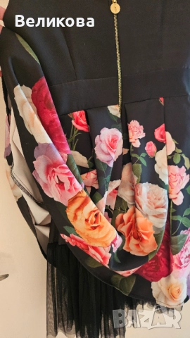 Флорална официална рокля, снимка 6 - Рокли - 52274326