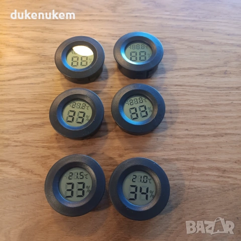 6 бр. Мини хигрометър с термометър за вътрешна употреба, снимка 8 - Друга електроника - 53188231