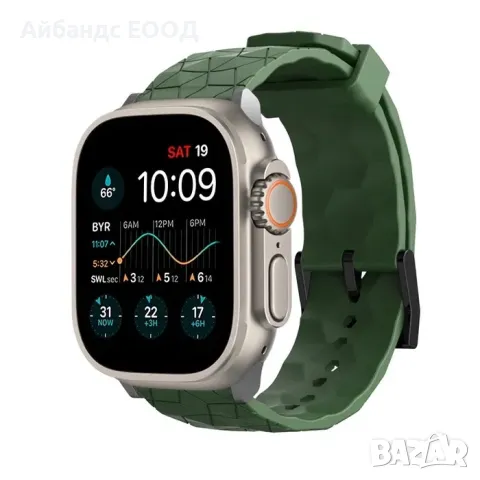 Силиконови каишки с тока за Apple Watch ULTRA/SE2/SE/10/9/8/7/6/5/4/3, снимка 5 - Каишки за часовници - 49407998