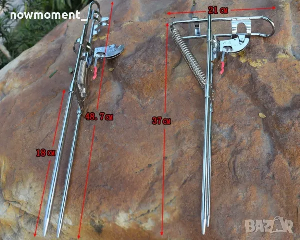 Автоматичен държач за въдица с двойна пружина от неръждаема стомана, снимка 6 - Въдици - 49237577