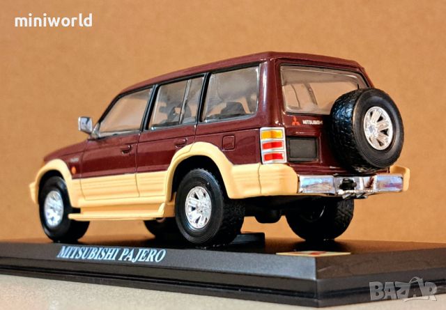 Mitsubishi Pajero 1998 - мащаб 1:43 на DelPrado моделът е без забележки и липси в PVC дисплей-кейс, снимка 3 - Колекции - 46274939