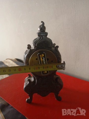 Бароков настолен часовник, снимка 4 - Антикварни и старинни предмети - 53968964