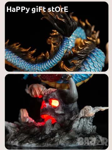 KAIDO DRAGON FORM ONE PIECE | Премиум Колекционерска Фигурка със Светещи LED Ефекти, снимка 7 - Колекции - 47915976