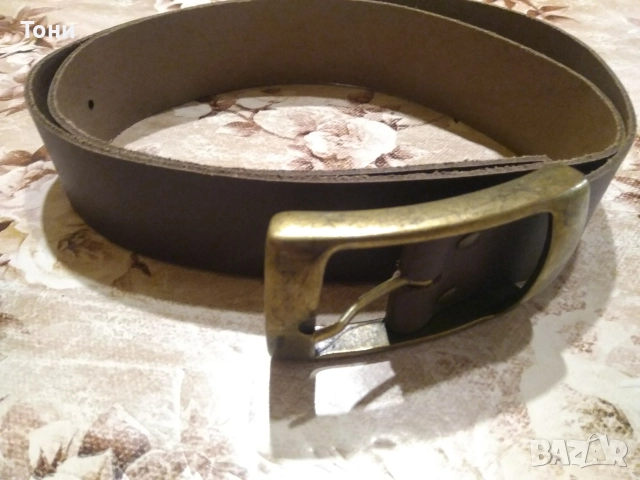 Нов Мъжки Колан Изцяло от Естествена Кожа 115см., снимка 11 - Колани - 52656842