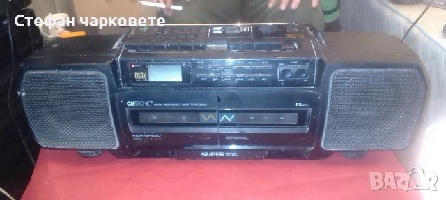 Двукасетачен касетофон и радио тунер 