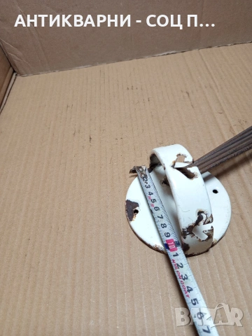 Соц Стара Стенна Закачалка Простир С Емайлирана Основа. НОМЕР 641., снимка 13 - Антикварни и старинни предмети - 53387336