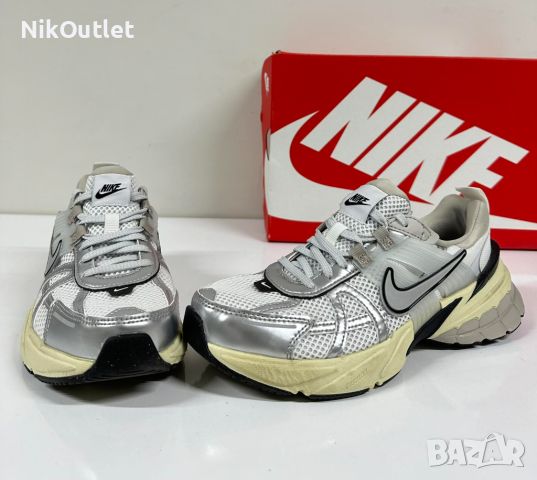 Nike V2K Run Summit White Metallic Silver , снимка 3 - Маратонки - 46437966