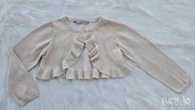 Детско болеро H&M черно и златно 2-4 години , снимка 2 - Детски пуловери и жилетки - 50114379