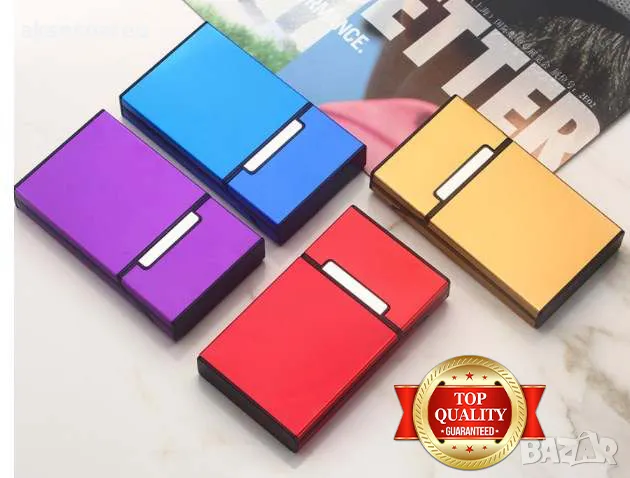 Алуминиева нова табакера кутия Слим Slim за тънки цигари мурати слим Murati slim контейнер съхранени, снимка 18 - Табакери - 50233393