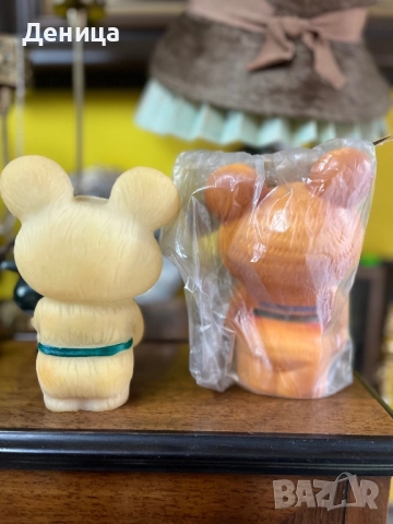 Гумени Миша Бял-16 см Цена-15 лв/7.67€  Жълт-18 см с оригиналната си опаковка Цена-45 лв/23€, снимка 6 - Други - 52854388