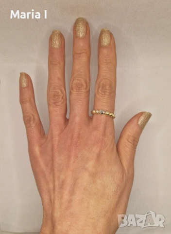 Дамски златни пръстени , снимка 16 - Пръстени - 53402183