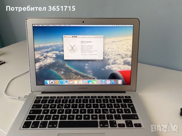 MacBook Air 13'' ,1,4 GHz Intel Core i5, Macintosh HD 4 GB, снимка 3 - Лаптопи за дома - 46348061