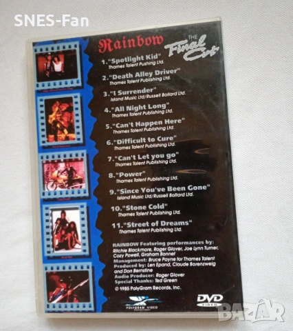 DVD Rainbow - The Final Cut, снимка 3 - DVD дискове - 54032323